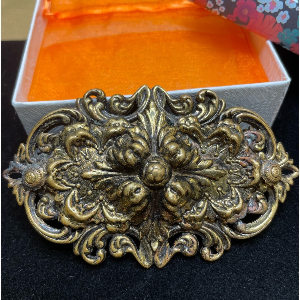 Vintage sash and scarf pin, shows wear but lovely